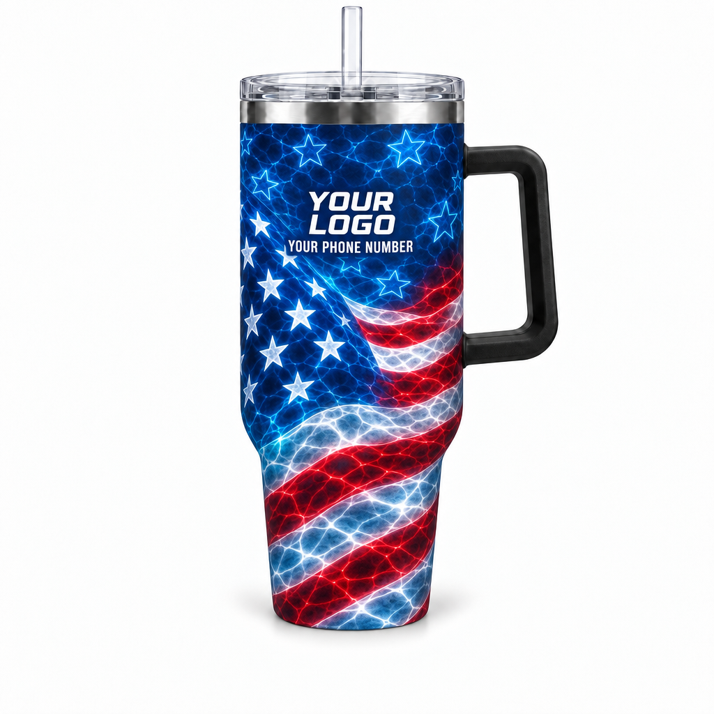 PSN083 personalized tumbler 40oz front product mockup