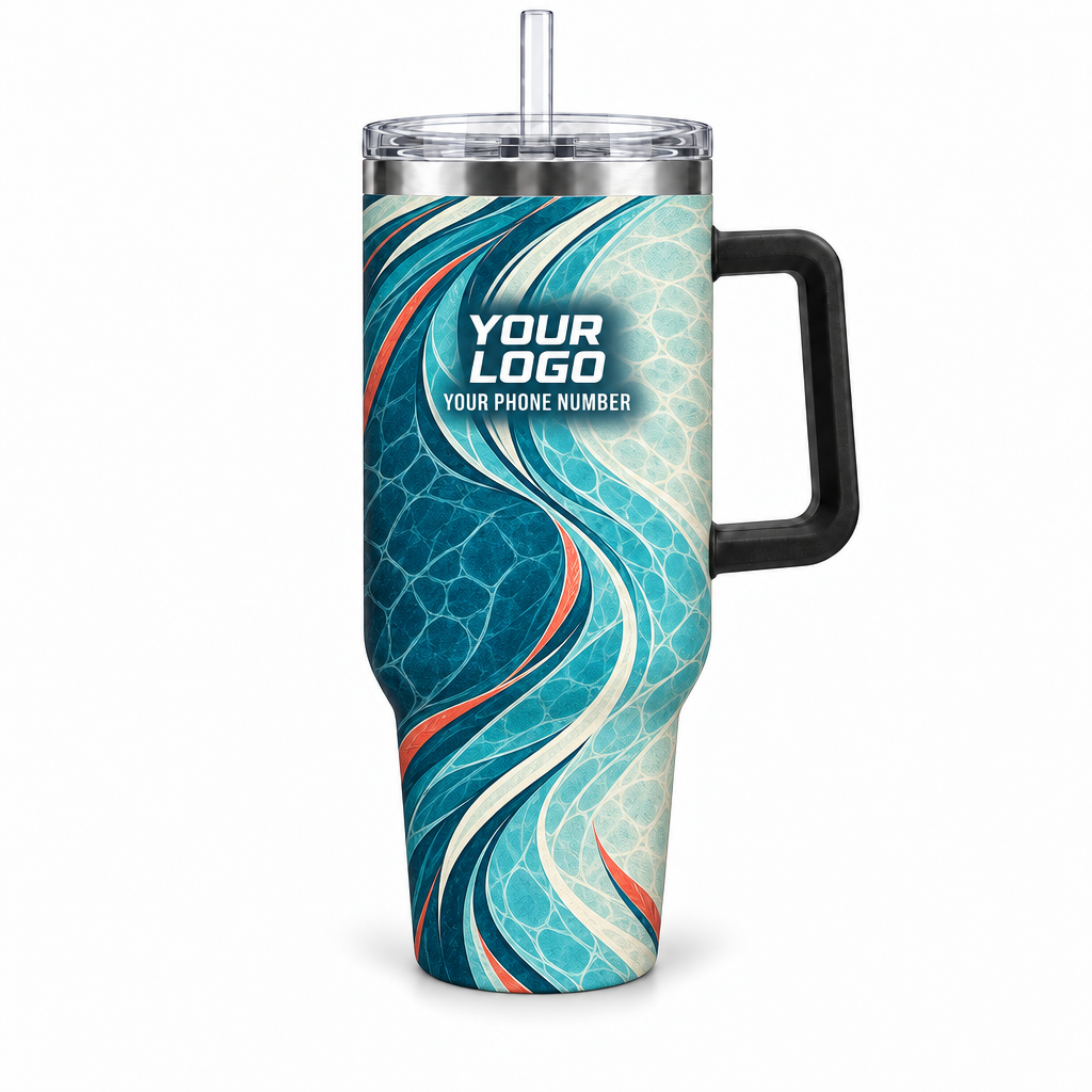 PSN084 personalized tumbler 40oz front product mockup