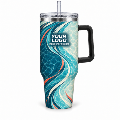 PSN084 personalized tumbler 40oz front product mockup