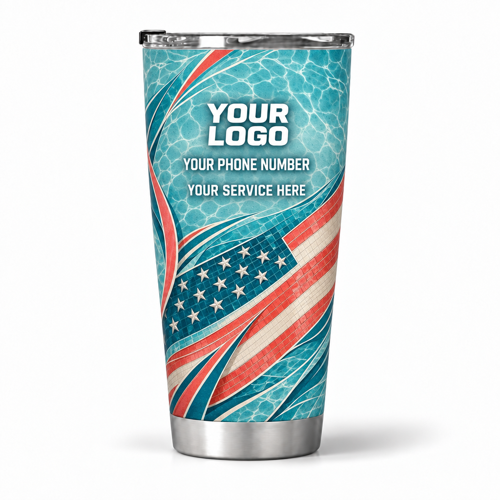PSN085 personalized tumbler 20oz back product mockup