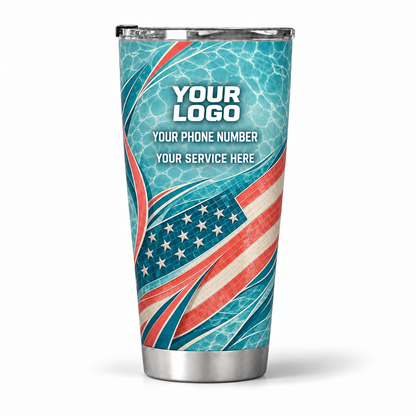 PSN085 personalized tumbler 20oz back product mockup