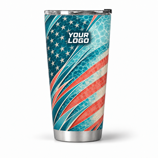 PSN085 personalized tumbler 20oz front product mockup