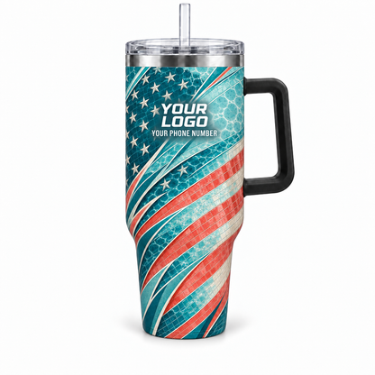 PSN085 personalized tumbler 40oz front product mockup