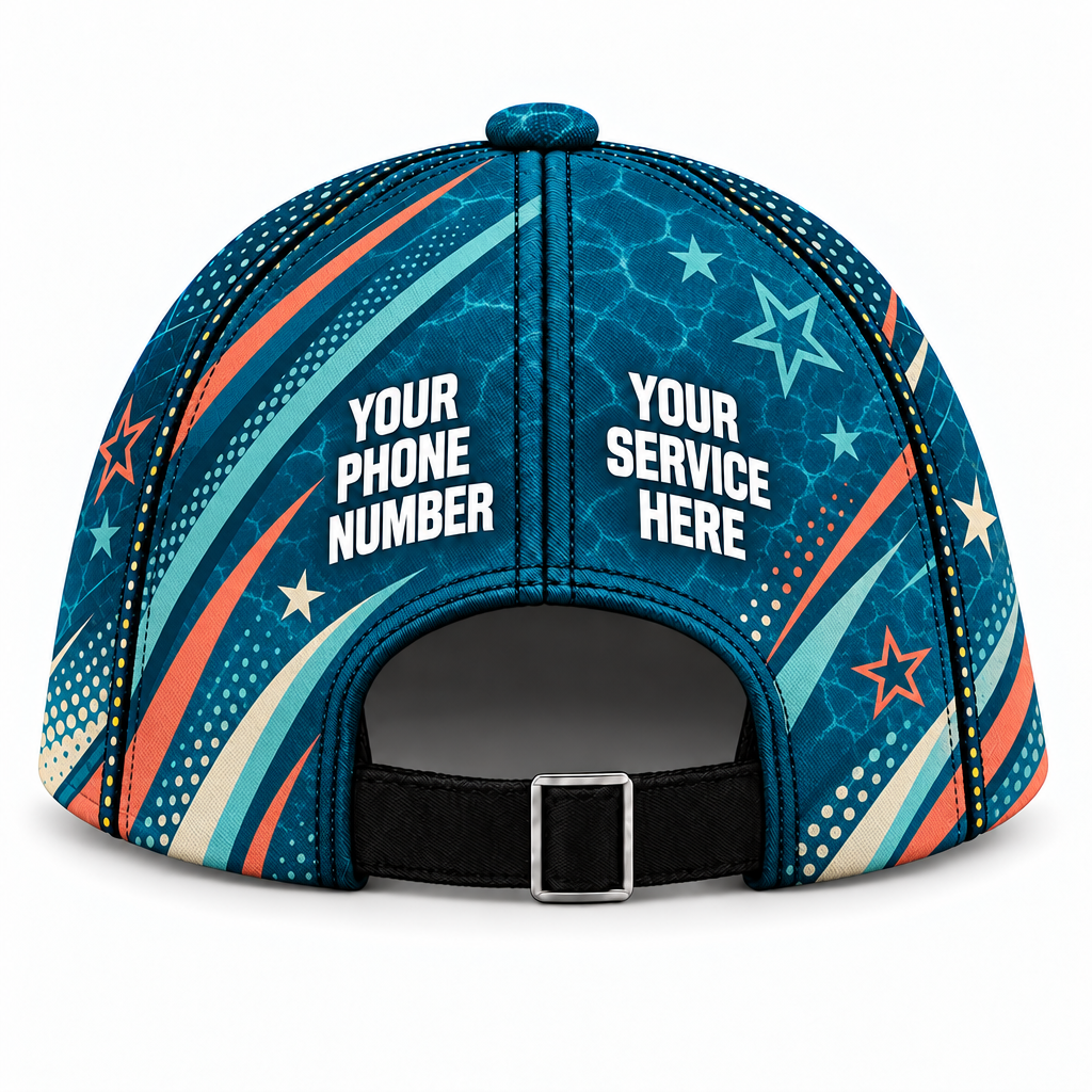 PSN086 personalized cap back product mockup