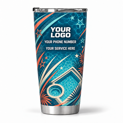 PSN086 personalized tumbler 20oz back product mockup