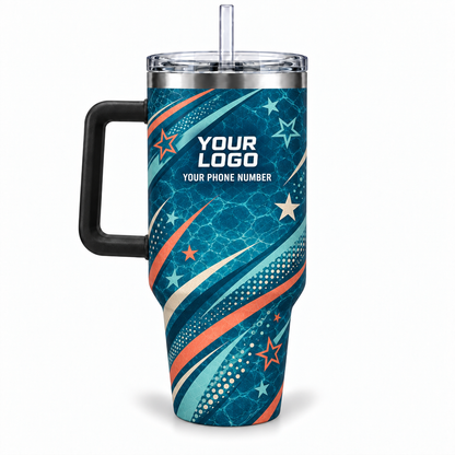 PSN086 personalized tumbler 40oz back product mockup