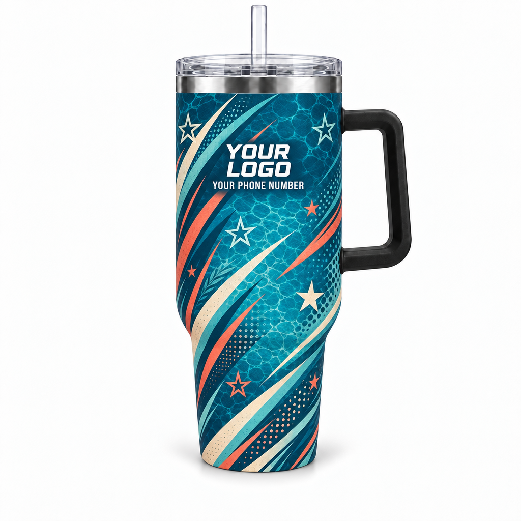 PSN086 personalized tumbler 40oz front product mockup