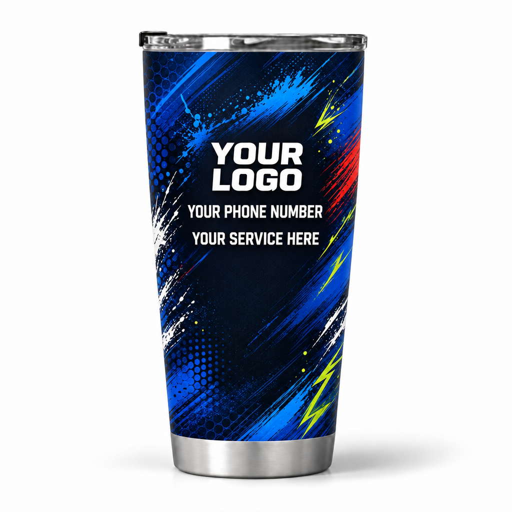 PTN002 personalized tumbler 20oz back product mockup