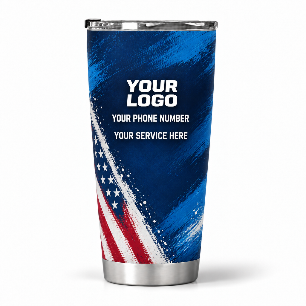 PTN005 personalized tumbler 20oz back product mockup