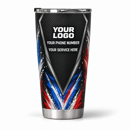 PTN006 personalized tumbler 20oz back product mockup