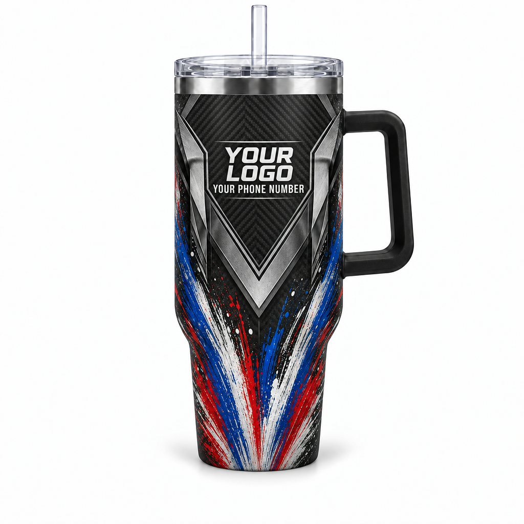 PTN006 personalized tumbler 40oz front product mockup