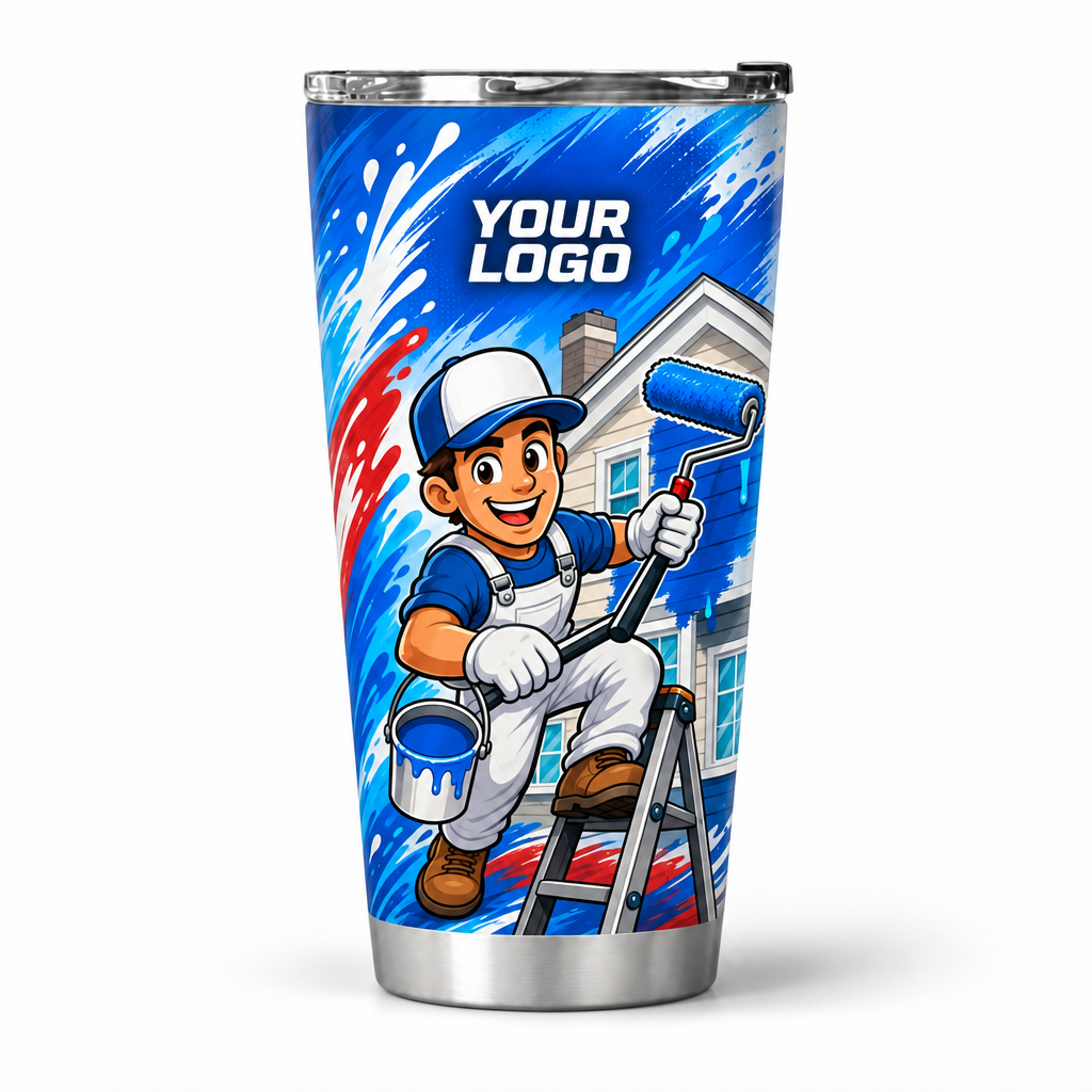 PTN007 personalized tumbler 20oz front product mockup