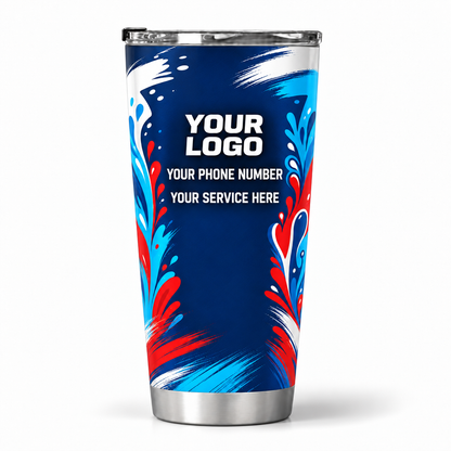 PTN008 personalized tumbler 20oz back product mockup