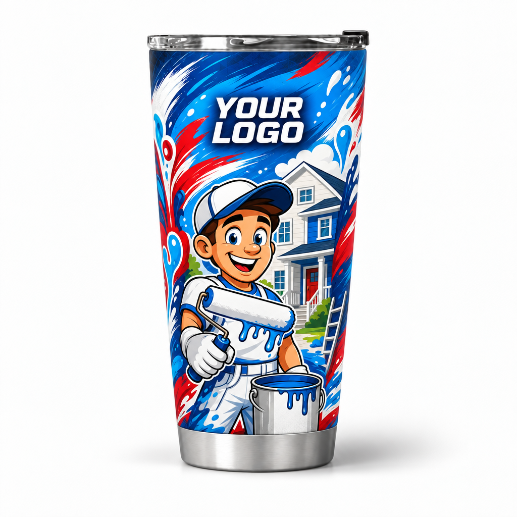 PTN008 personalized tumbler 20oz front product mockup