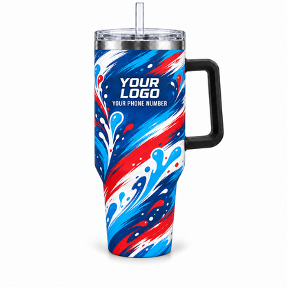 PTN008 personalized tumbler 40oz front product mockup