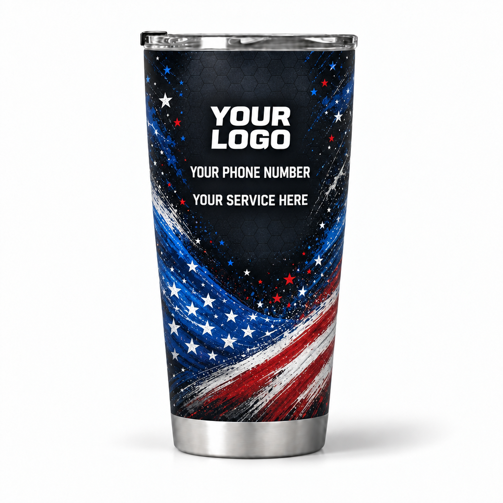 PTN009 personalized tumbler 20oz back product mockup