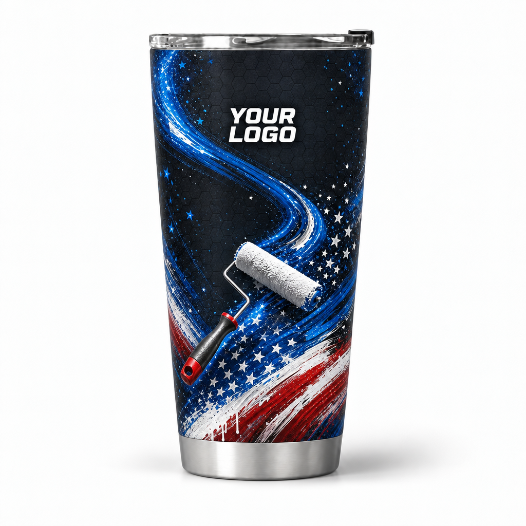 PTN009 personalized tumbler 20oz front product mockup