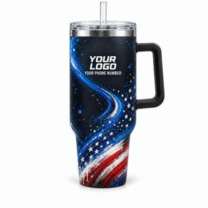 PTN009 personalized tumbler 40oz front product mockup