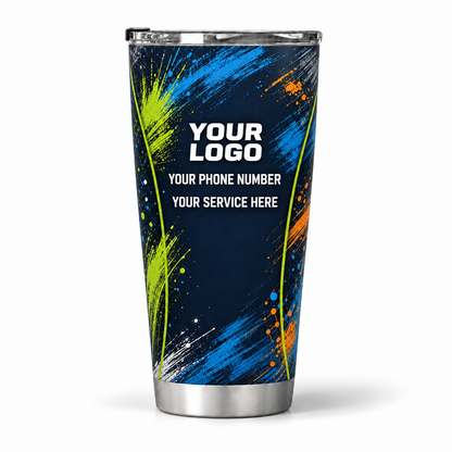 PTN012 personalized tumbler 20oz back product mockup