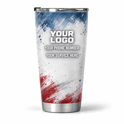 PTN013 personalized tumbler 20oz back product mockup