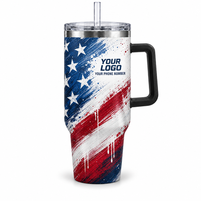 PTN013 personalized tumbler 40oz front product mockup