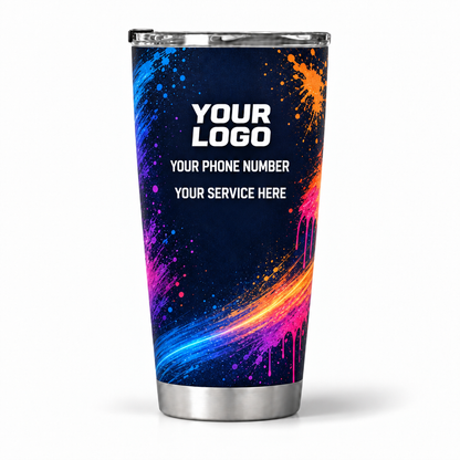 PTN014 personalized tumbler 20oz back product mockup