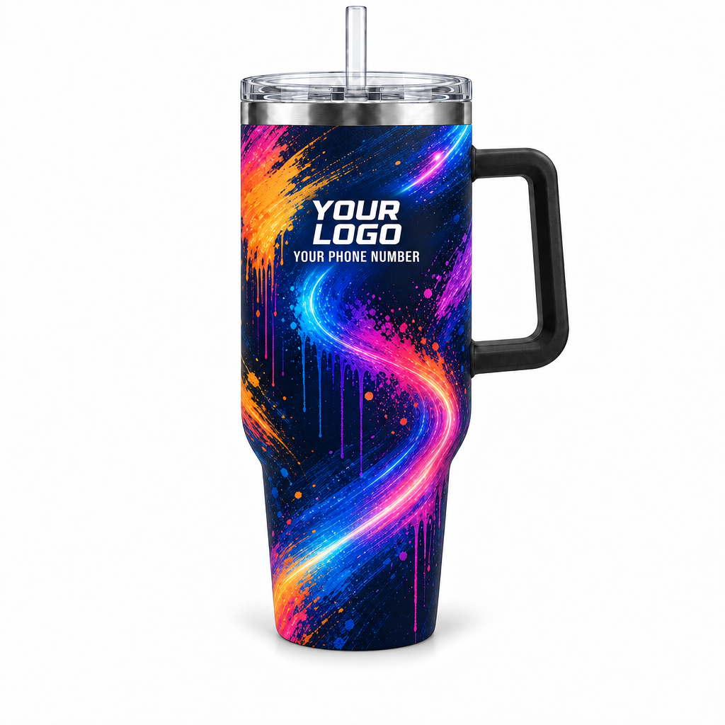 PTN014 personalized tumbler 40oz front product mockup