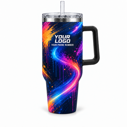PTN014 personalized tumbler 40oz front product mockup