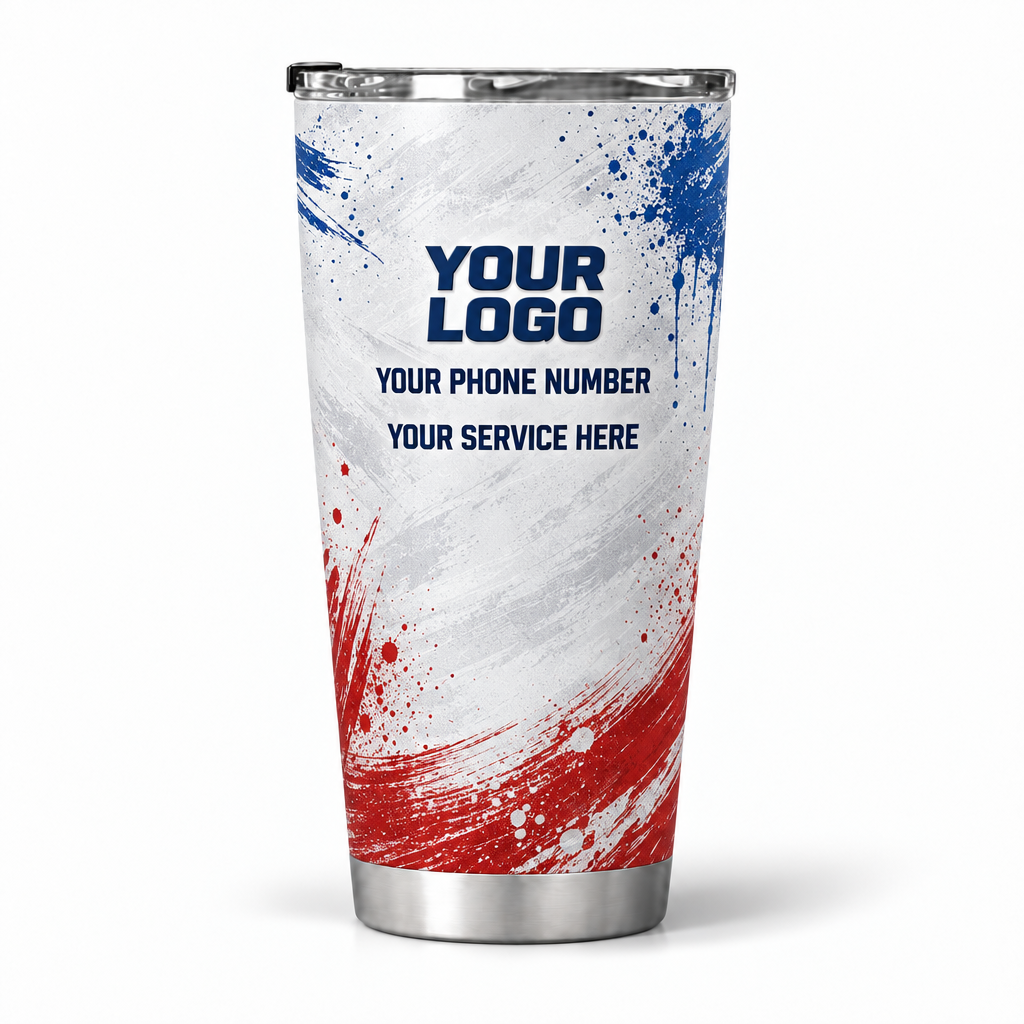 PTN016 personalized tumbler 20oz back product mockup