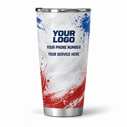 PTN016 personalized tumbler 20oz back product mockup