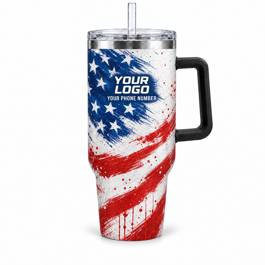 PTN016 personalized tumbler 40oz front product mockup