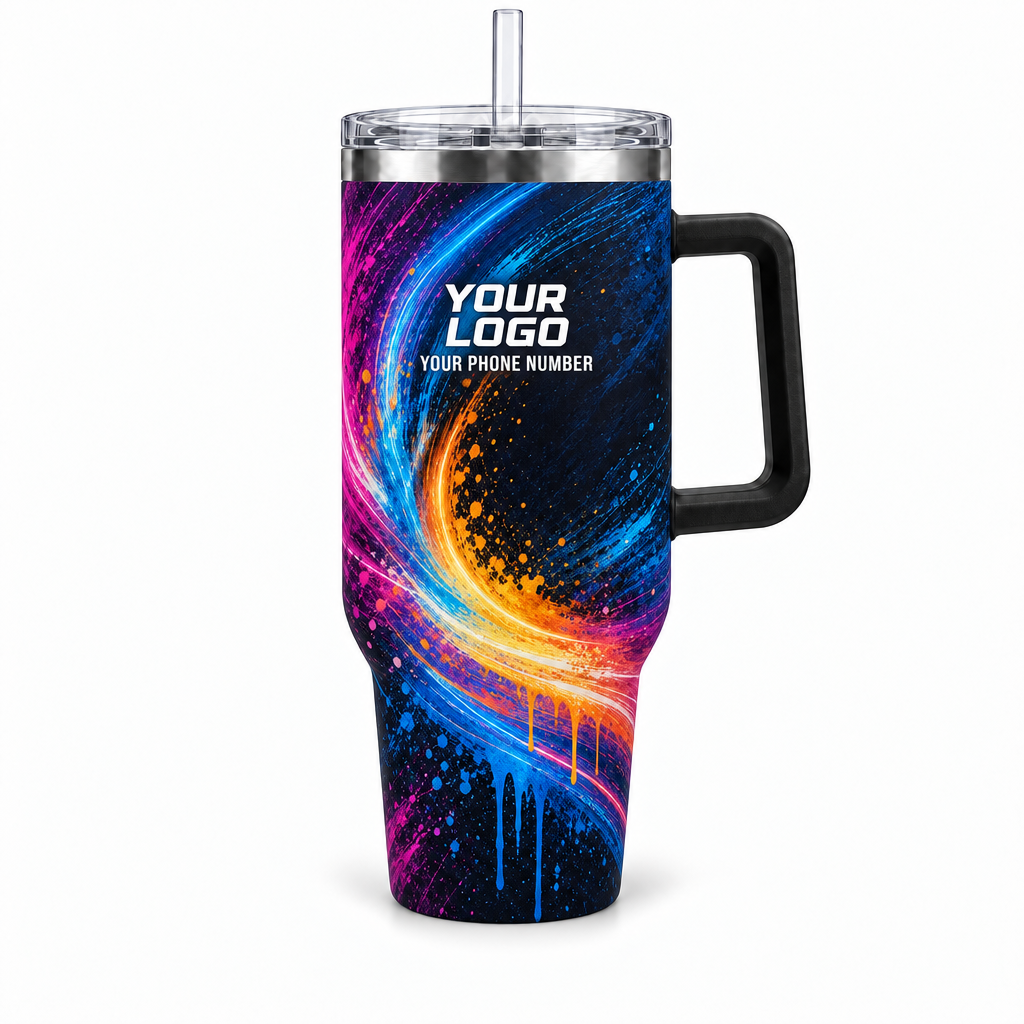 PTN017 personalized tumbler 40oz front product mockup