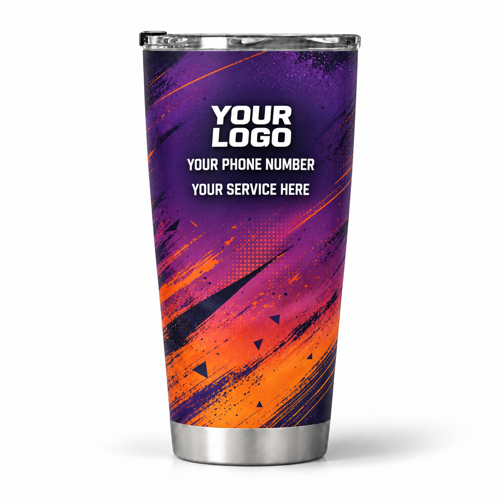 PTN018 personalized tumbler 20oz back product mockup