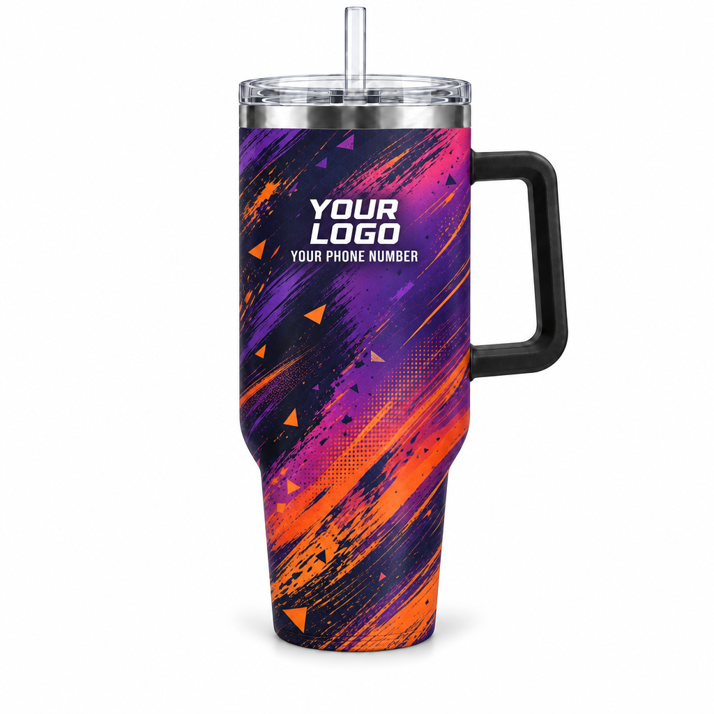 PTN018 personalized tumbler 40oz front product mockup