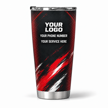 PTN019 personalized tumbler 20oz back product mockup