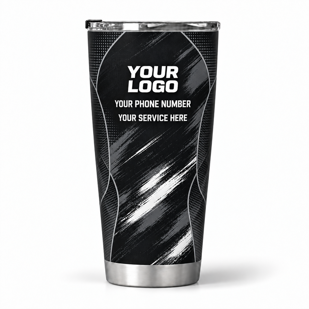 PTN020 personalized tumbler 20oz back product mockup