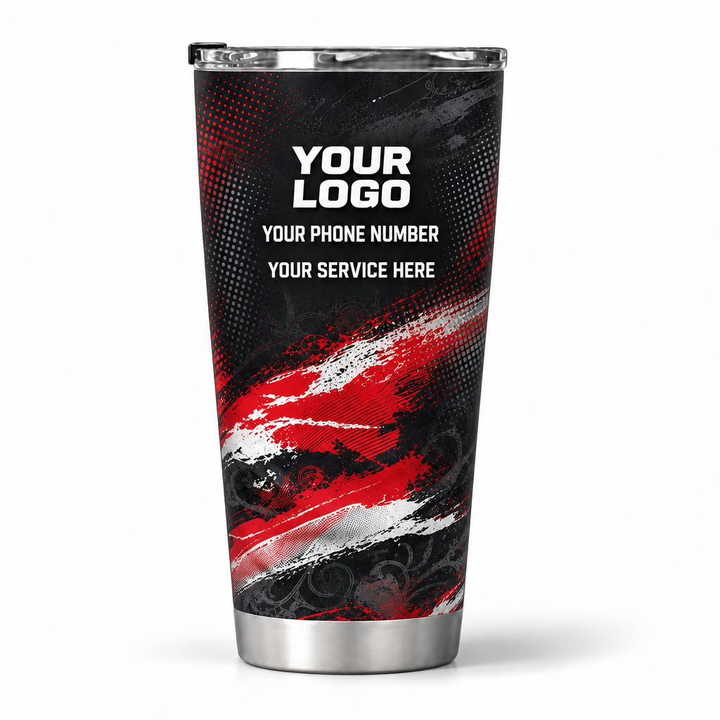 PTN022 personalized tumbler 20oz back product mockup