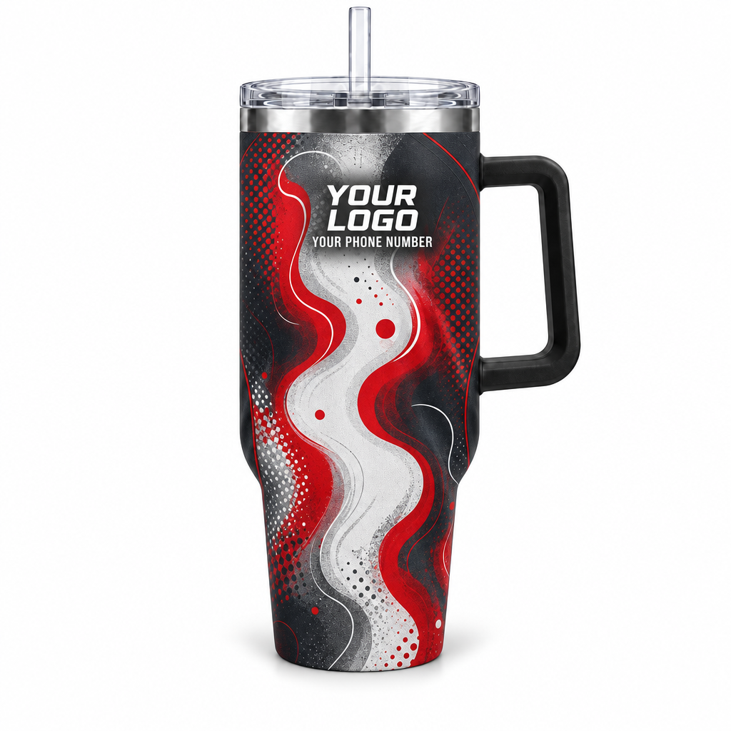 PTN023 personalized tumbler 40oz front product mockup