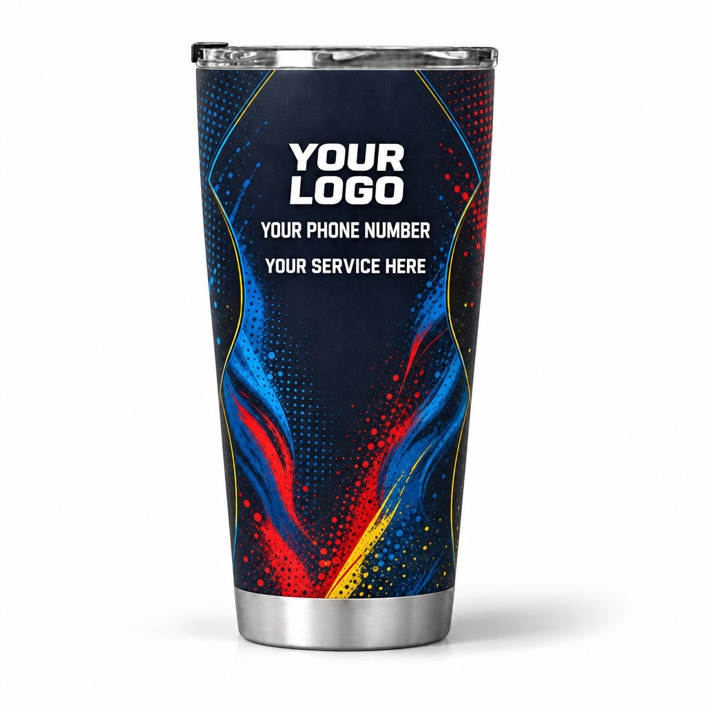 PTN024 personalized tumbler 20oz back product mockup