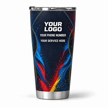 PTN024 personalized tumbler 20oz back product mockup