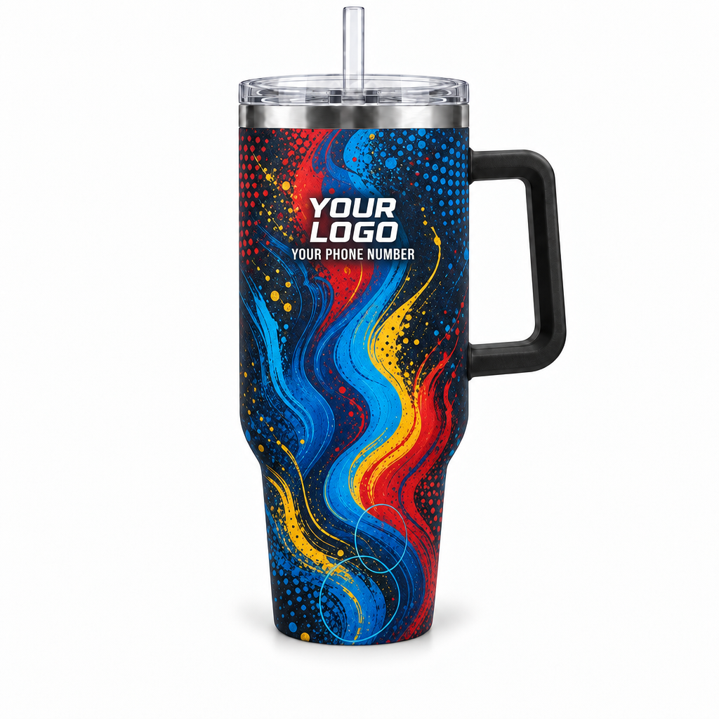 PTN024 personalized tumbler 40oz front product mockup