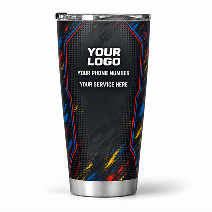 PTN025 personalized tumbler 20oz back product mockup