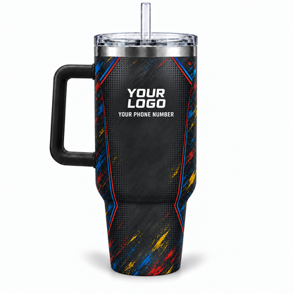 PTN025 personalized tumbler 40oz back product mockup