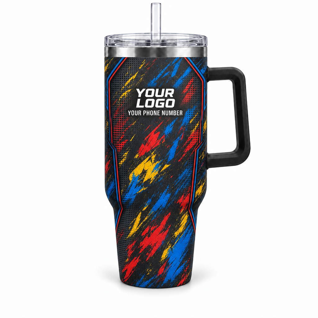 PTN025 personalized tumbler 40oz front product mockup