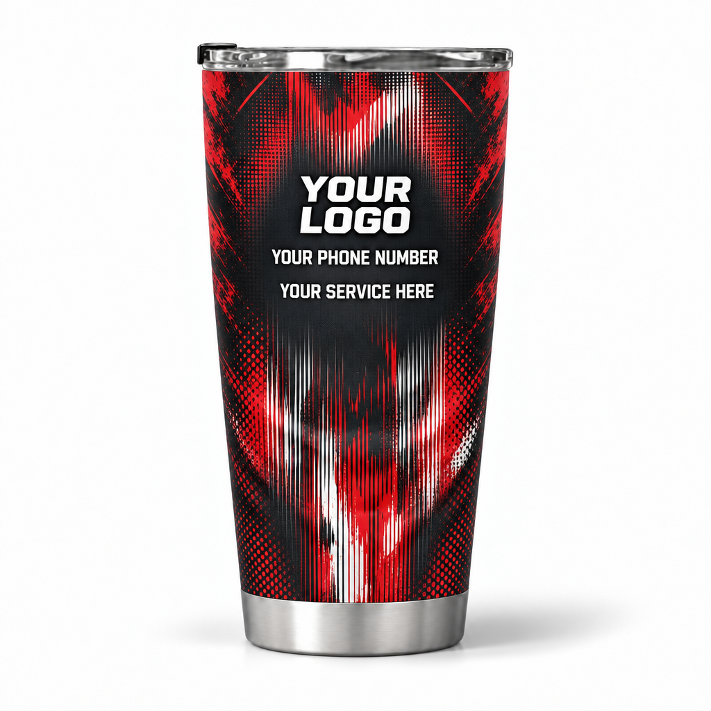 PTN026 personalized tumbler 20oz back product mockup