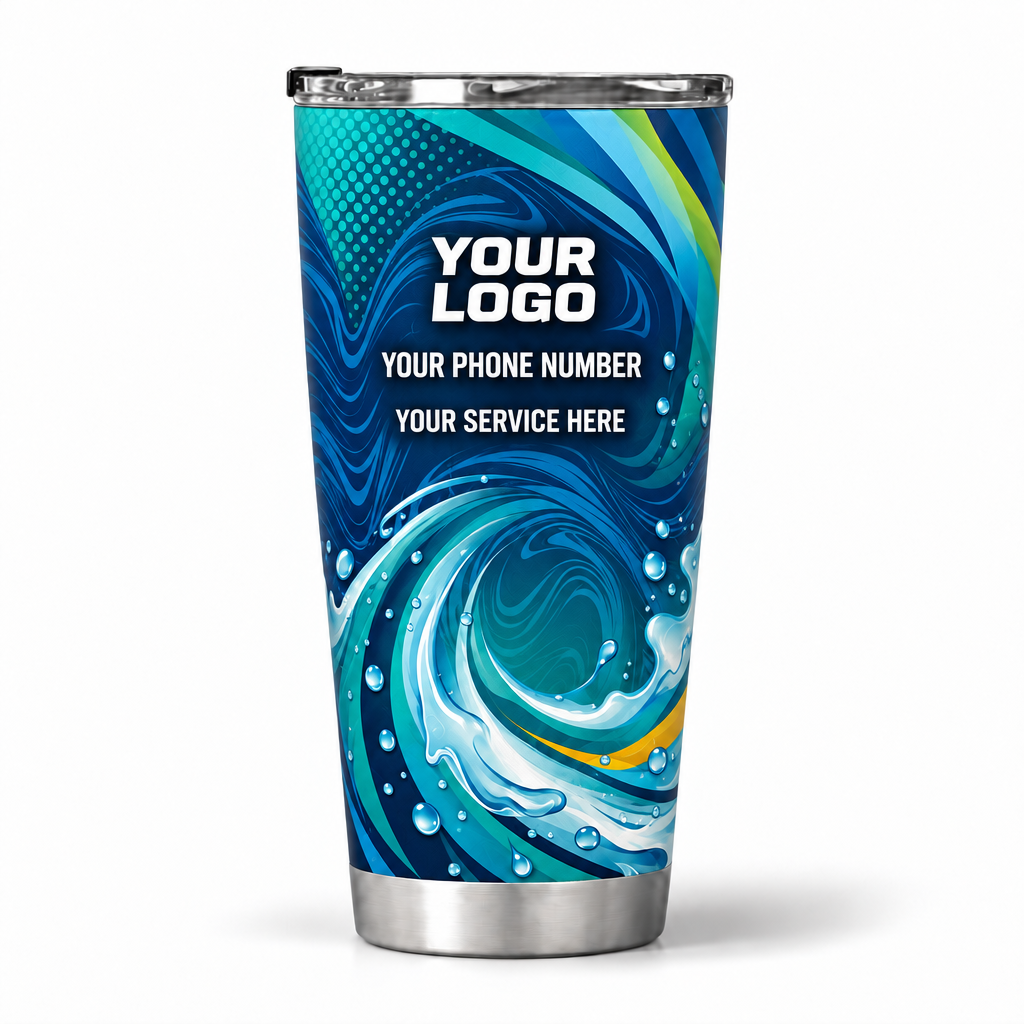 PW0001 personalized tumbler 20oz back product mockup