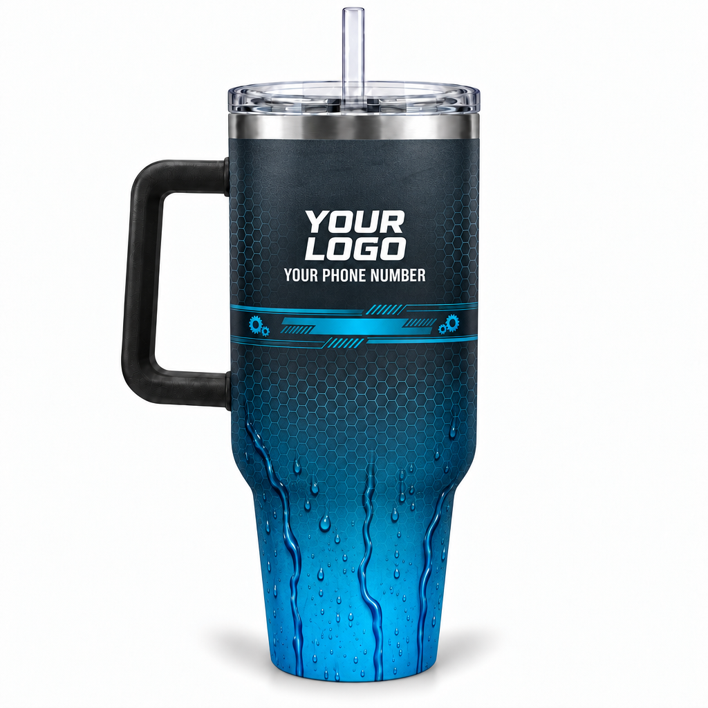 PW0002 personalized tumbler 40oz back product mockup