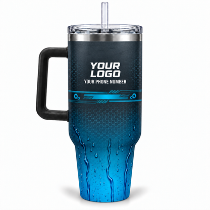 PW0002 personalized tumbler 40oz back product mockup