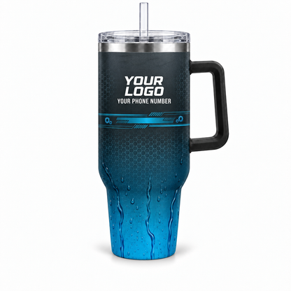 PW0002 personalized tumbler 40oz front product mockup