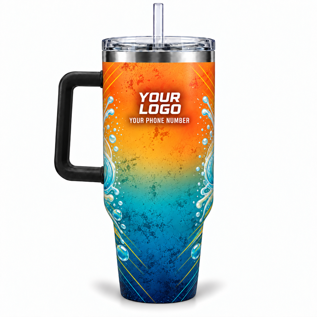 PW0003 personalized tumbler 40oz back product mockup